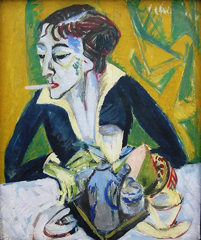 Erna with Cigarette Ernst Ludwig Kirchner